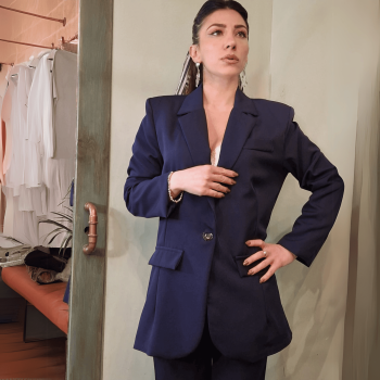 Giacca Milly – Eleganza Oversize in Blu Scuro