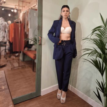 Giacca Milly – Eleganza Oversize in Blu Scuro