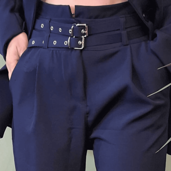 Pantalone Milly - Effetto Carrot in blu scuro