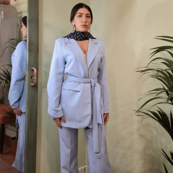 Giacca Milly – Eleganza Oversize in Blu Scuro