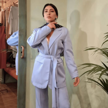 Giacca Milly – Eleganza Oversize in Blu Scuro