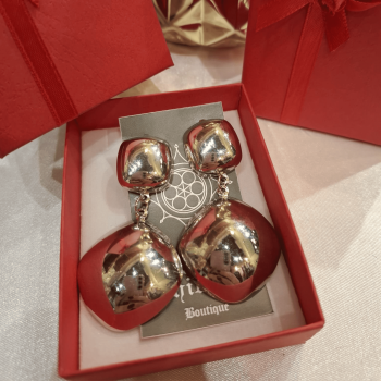 Orecchini Rombo Pendenti in Argento – Eleganza Geometrica e Raffinata
