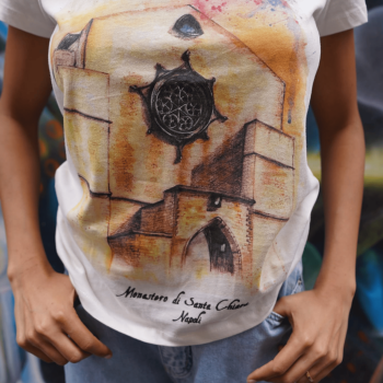 T-shirt in Cotone Biologico Basilica Santa Chiara– Arte e Storia di Napoli