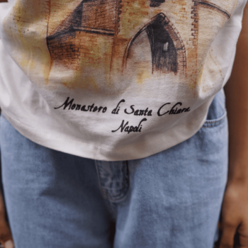 T-shirt in Cotone Biologico Basilica Santa Chiara– Arte e Storia di Napoli