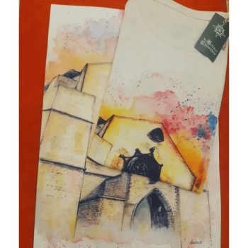 T-shirt in Cotone Biologico Basilica Santa Chiara– Arte e Storia di Napoli